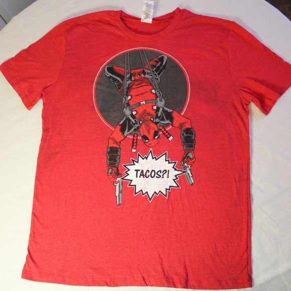 Red deadpool loot crate shirt large - Picture 1 of 3